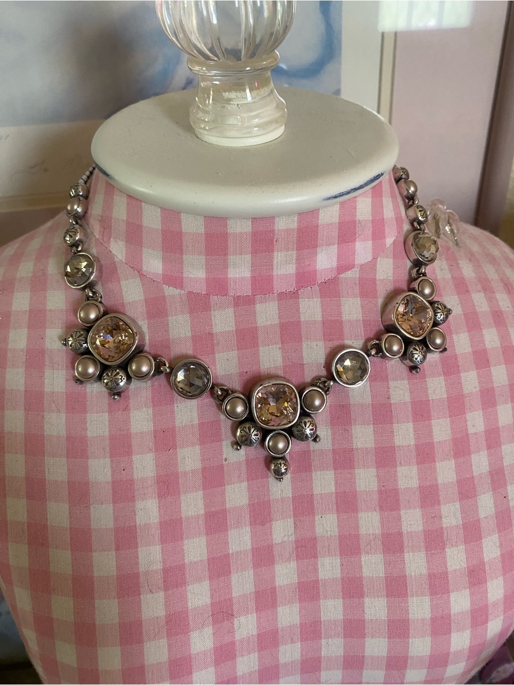 Brighton Pink and clear Necklace